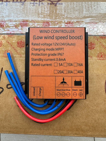 Controlador Carga Eólica MPPT Alta Calidad 12V/24V Auto Función Fuente Dual Estable (1000W-5000W)