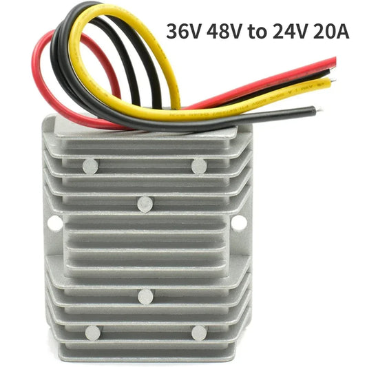 Convertidor Reductor Voltaje DC 36V/48V a 24V 20A Step-Down Módulo Buck Alta Potencia