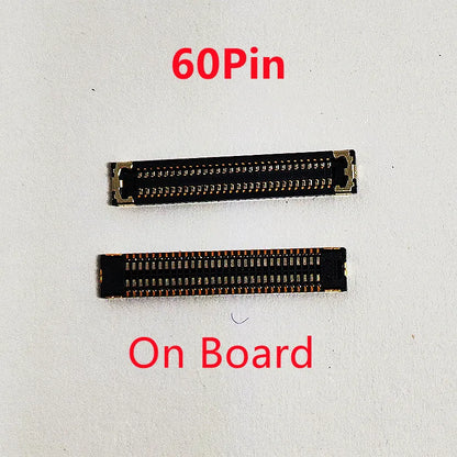 10pcs LCD Display FPC Connector On Board For Xiaomi Hongmi Redmi 9A 9C Note9 Note 9 Poco C3 Screen Plug 60pin