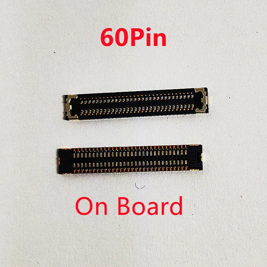 10pcs LCD Display FPC Connector On Board For Xiaomi Hongmi Redmi 9A 9C Note9 Note 9 Poco C3 Screen Plug 60pin