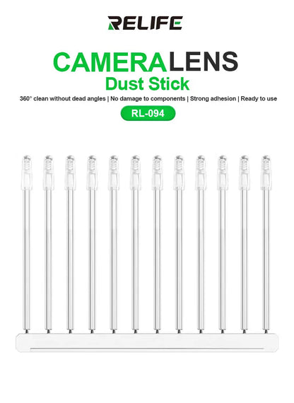 RELIFE RL-094 48PCS Camera Lens Cleaner Stick Synthetic Resin Gel Stick for iPhone Android Camera Lens Dust No damage The Chip