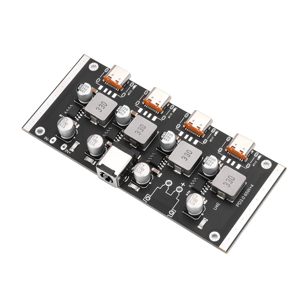 Módulo Adaptador Fuente PD 65W USB-C Soporta PD3.0/2.0, QC3.0/2.0, FCP, AFC Placa Circuito Cargador