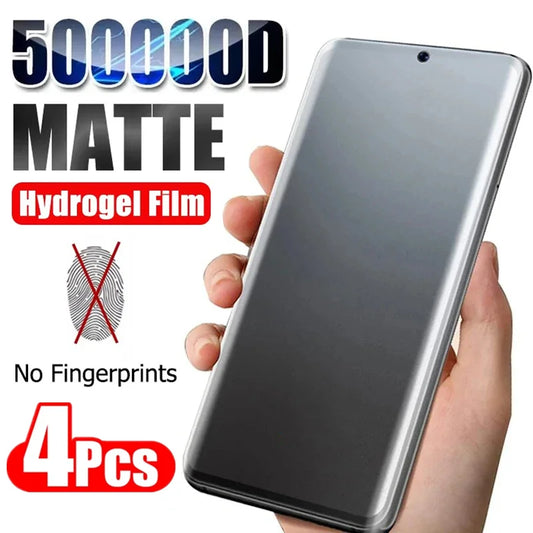 Film Hidrogel Mate Protector Pantalla para Samsung Galaxy S8-S10 Plus/S10E / S20 FE / S21-S24 Ultra / Note 20 Ultra (Pack 4 Unidades)