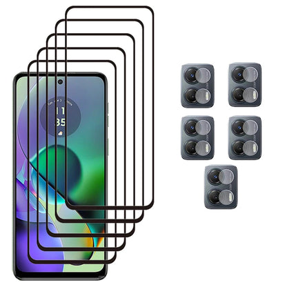 Full Cover Full Glue Tempered Glass For Motorola Moto G54 G84 Screen Protector For Moto G14 Camera Film