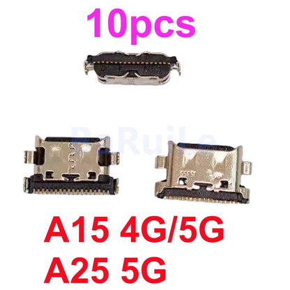 10 Uds conector de puerto de carga USB para Samsung A03 A13 A14 A15 A23 A24 A25 A32 A34 A35 A52 A53 A54 A55 A72 A73 enchufe de base de carga