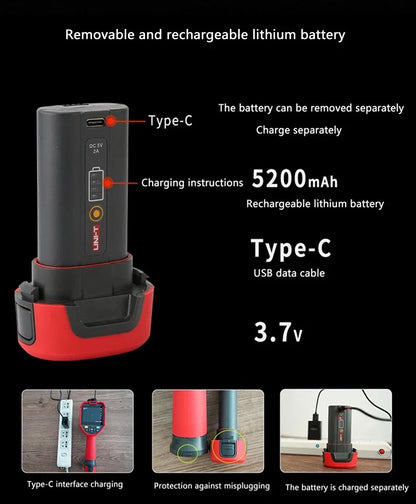 Cámara Térmica Profesional Mejorada UNI-T UTi720E (256x192 Píxeles) con WiFi