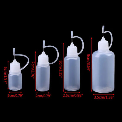Precision Tip Applicator Bottle Translucent Glue Bottle for Alcohol Ink Craft