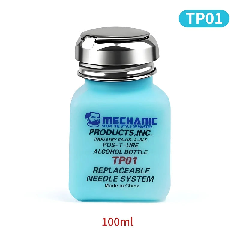 MECHANIC TZ01 TP01 Anti-static Alcohol Bottle for Motherboard Cleaning Industrial Stainless Steel Solution Dispenser