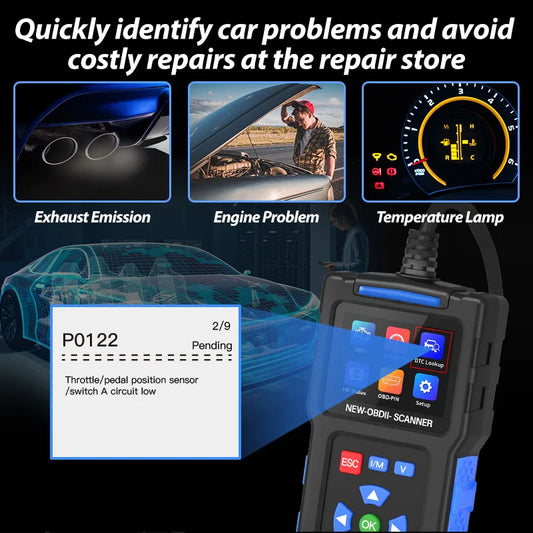 Scanner Automotriz OBD2 T200 - Lector Códigos Motor, Herramienta Diagnóstico Vehículo (Envío US Warehouse)