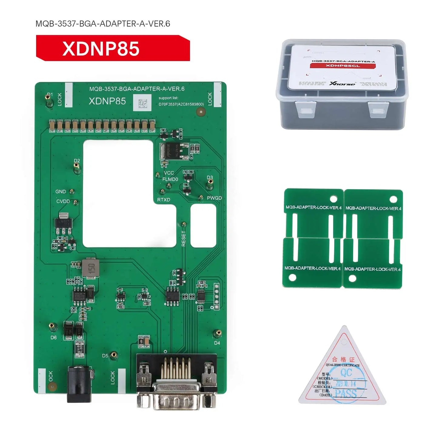 Set Adaptadores Xhorse MQB48 (Sin Desmontaje/Soldadura) para VVDI Prog / Key Tool Plus Pad (13 Pzs)