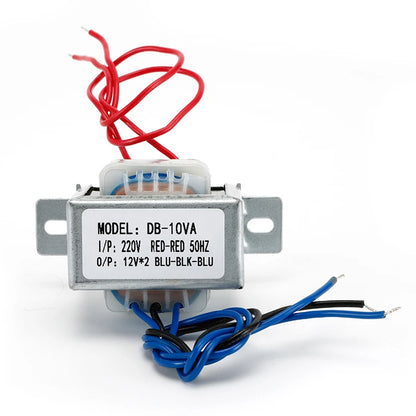 Transformador Audio Alimentación 10W - Entrada 220VAC, Salidas +/-12V, +/-15V, 24V - Núcleo Ferrita