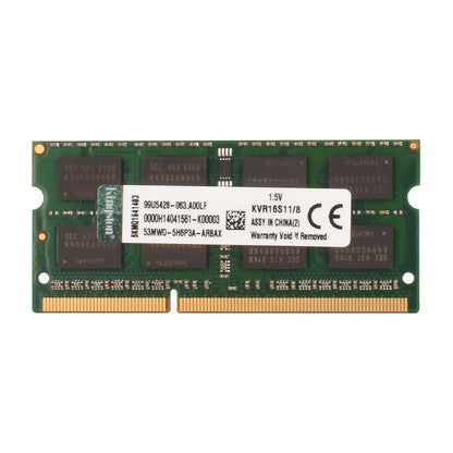 Memoria RAM Kingston Laptop DDR3/DDR3L (4GB/8GB, 1066/1333/1600/1866MHz) SO-DIMM PC3-8500/10600/12800 Doble Canal Notebook