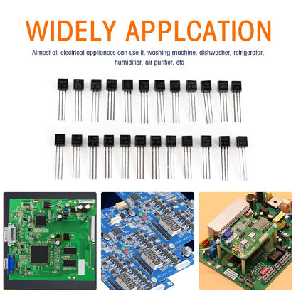 Kit Surtido Transistores TO-92 en Caja (BC547/BC327/BC337/2N2222/3906/C945, PNP/NPN) Set Electrónico (200/480/840 Piezas)