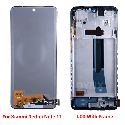 AMOLED Display For Xiaomi Redmi Note 11 LCD Touch Screen Digitizer Panel Assembly 2201117TG, 2201117TI Screen Display Replace