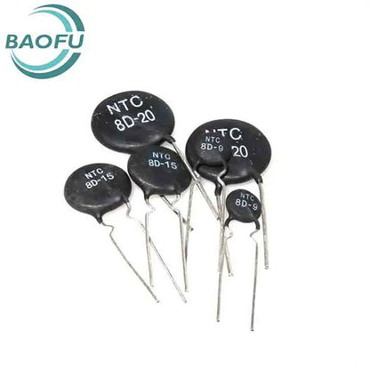 Termistor NTC Coeficiente Negativo - Varios Tipos (5D a 10D) y Tamaños (5mm a 25mm) - Lote 10 Piezas