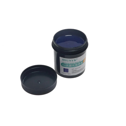 Tinta Máscara Soldadura Fotosensible UV DSUNYK (100g) para Placa Circuito PCB BGA (Previene Corrosión/Arcos)