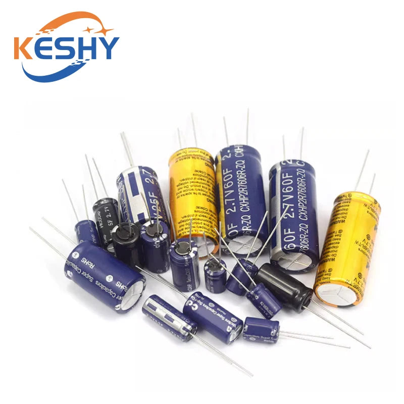 Supercapacitores Farad 2.7V - Varios Valores (0.5F a 60F)