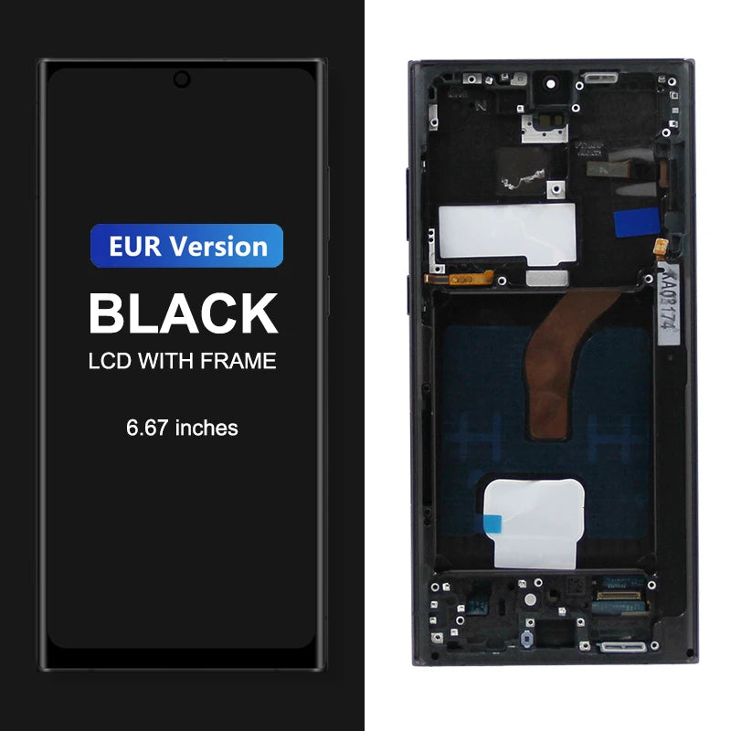 Pantalla AMOLED con Digitalizador Táctil para Samsung Galaxy S22 Ultra (S908/S908B/S908U/S908W/S908E) (Repuesto)