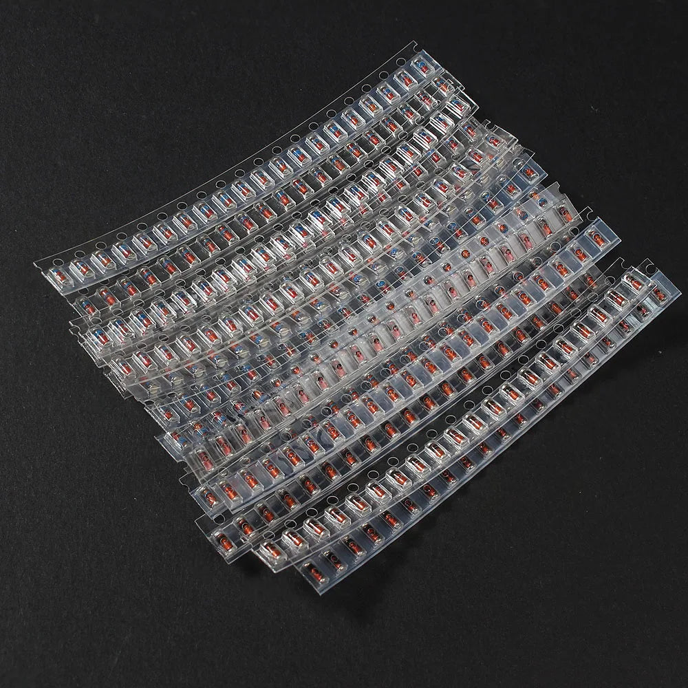 Kit Surtido Diodos Zener SMD LL34 (0.5W/1/2W, 3V-39V) 1N4148 (300 Unidades)