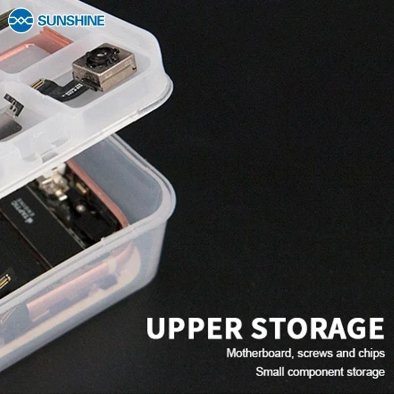 Caja Almacenamiento Multifuncional SUNSHINE SS-001A para Tornillos/Piezas Pequeñas Reparación Móviles/Placa Base