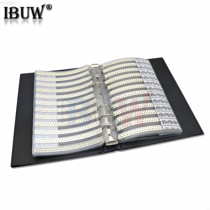 Libro Muestrario Capacitores SMD (0201-1206, Varios Formatos: 950/2550/4500 Piezas) - Opciones 100pF-10uF