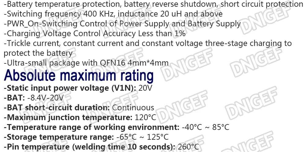 10PCS TP5100 Double Single Lithium Battery Charge Management Compatible 2A in Rechargeable Lithium Battery  Plate