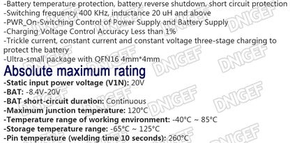 10PCS TP5100 Double Single Lithium Battery Charge Management Compatible 2A in Rechargeable Lithium Battery  Plate