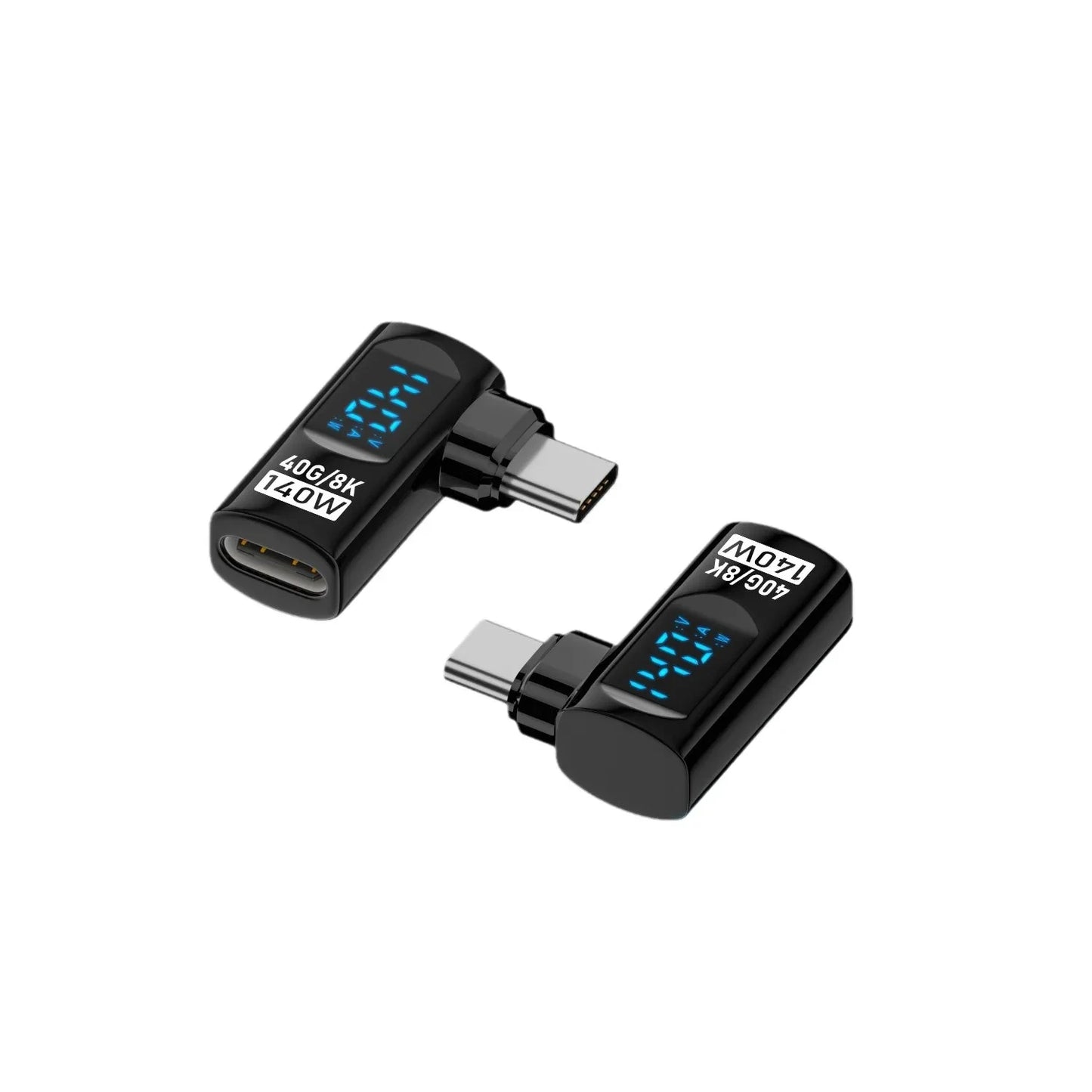 Adaptador USB-C Ángulo Recto 90°/Forma U (USB4 40Gbps, PD 140W, 8K@60Hz) para Thunderbolt 3/4