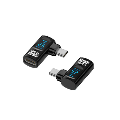 Adaptador USB-C Ángulo Recto 90°/Forma U (USB4 40Gbps, PD 140W, 8K@60Hz) para Thunderbolt 3/4