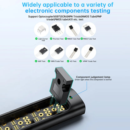 Tester Multifuncional Optoacopladores (5V/0.2A) - Detección IGBTs, Transistores PNP/PMOS, Componentes E.