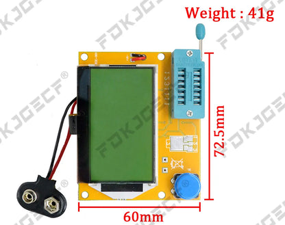 Tester Transistor LCR-T4 (Nuevo, Alta Calidad) - Medidor ESR, Diodo, Triodo, Capacitancia, SCR, Inductancia (con Case)