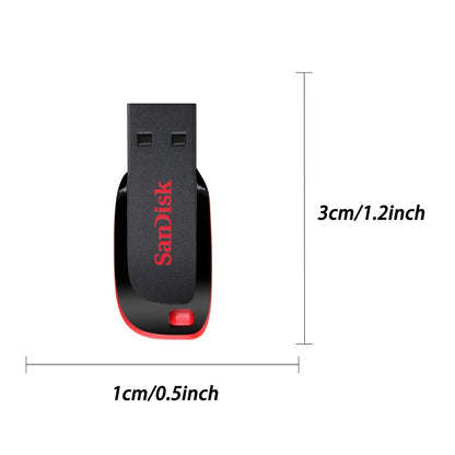 Memoria USB Flash Drive Pendrive Sandisk Mini (16GB/32GB/64GB/128GB) USB 2.0 Stick Disk-on-Key para Teléfono