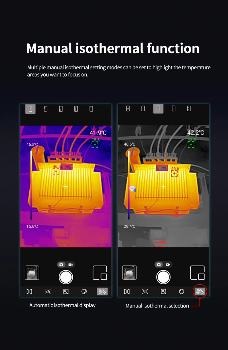 Termógrafo Infrarrojo Móvil UNI-T UTi120 / UTi261M USB para Celular - Cámara Térmica Reparación (Versión Rusa Handle)