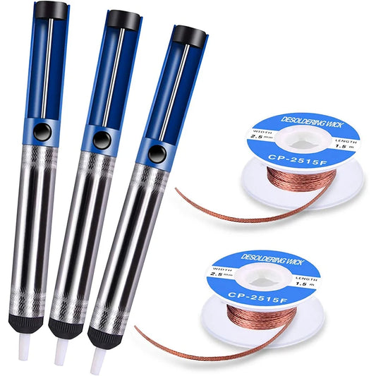 Alambre Malla Succión Soldadura (Ancho 2.5mm, Largo 1.5m) Fuerte Retorno para Reparación Circuito Eficiente