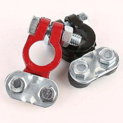 Conectores Terminal Batería Auto Liberación Rápida 12V/24V Positivo/Negativo Extremos Cable para Tipo SAE/JIS (2 Piezas)