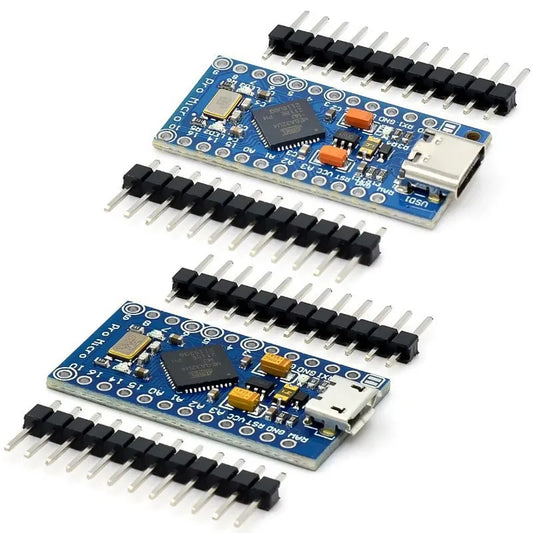 Placa Pro Micro ATmega32U4 para Arduino con Header Pines Doble Fila (Compatible Leonardo)
