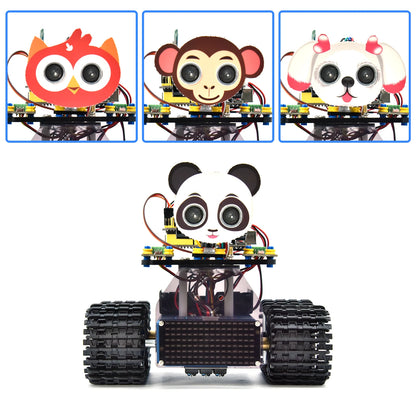Kit Robot Tanque Inteligente Keyestudio Mini V3.0 (Actualizado) DIY STEM Programable compatible Arduino/Mixly