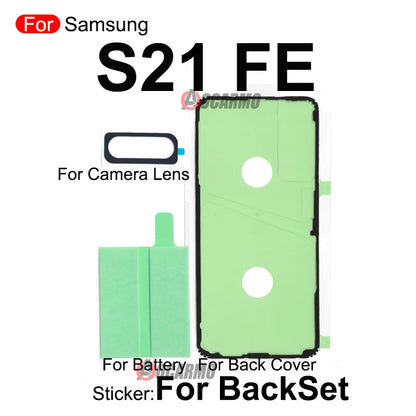 Adhesivo Doble Cara para Pegado Pantalla LCD Frontal y Tapa Batería Trasera Samsung Galaxy S21/S21+/S21FE/S21 Ultra