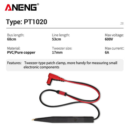 Pinza Detector Clip para Capacitores/Resistencias ANENG (Puntas Prueba LCR Universal) Accesorios Multímetro