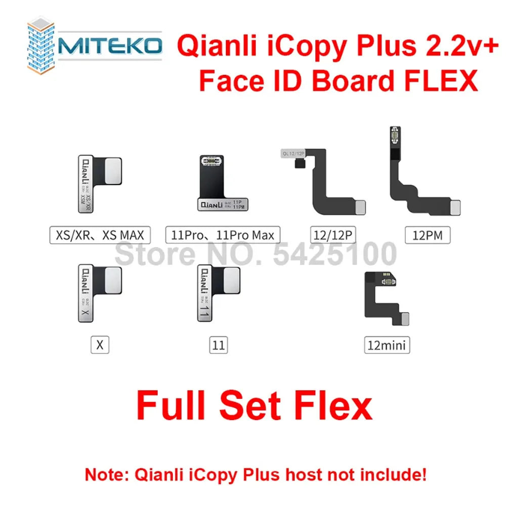 QIANLI iCopy Plus 2.3v 2025 Face ID Adaptor & Flex For X-14 PM Series Dot Matrix Recovery Activation Board Repair Tools
