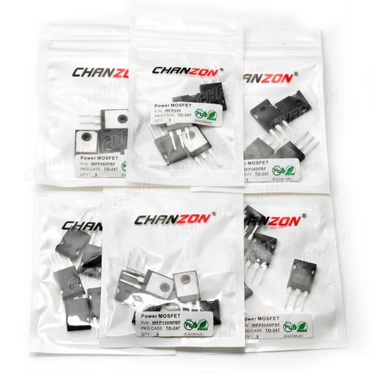 MOSFET Alta Potencia TO-247 - Varios Tipos (IRFP260/460/250/240/450/064/360/150) - Lote 5 Piezas