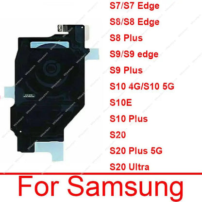 Antena Carga Inalámbrica NFC con Flex para Samsung Galaxy S7-S10 Edge / S20 Plus 4G/5G (Repuesto)
