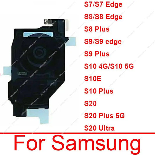 Antena Carga Inalámbrica NFC con Flex para Samsung Galaxy S7-S10 Edge / S20 Plus 4G/5G (Repuesto)