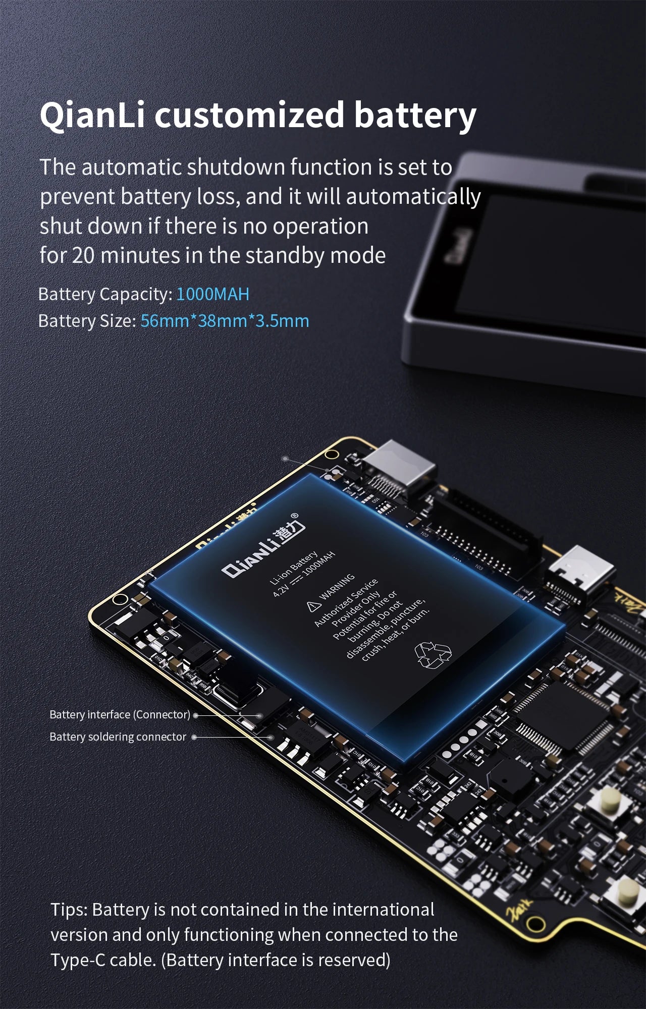 Qianli Apollo interstellar One For iPhone Fixed Photosensitive Original Color Data Line Detection Battery Code Read And Write