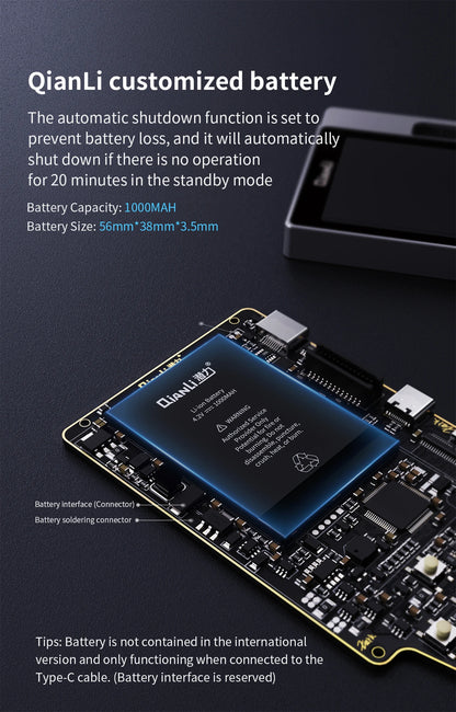 Qianli Apollo interstellar One For iPhone Fixed Photosensitive Original Color Data Line Detection Battery Code Read And Write