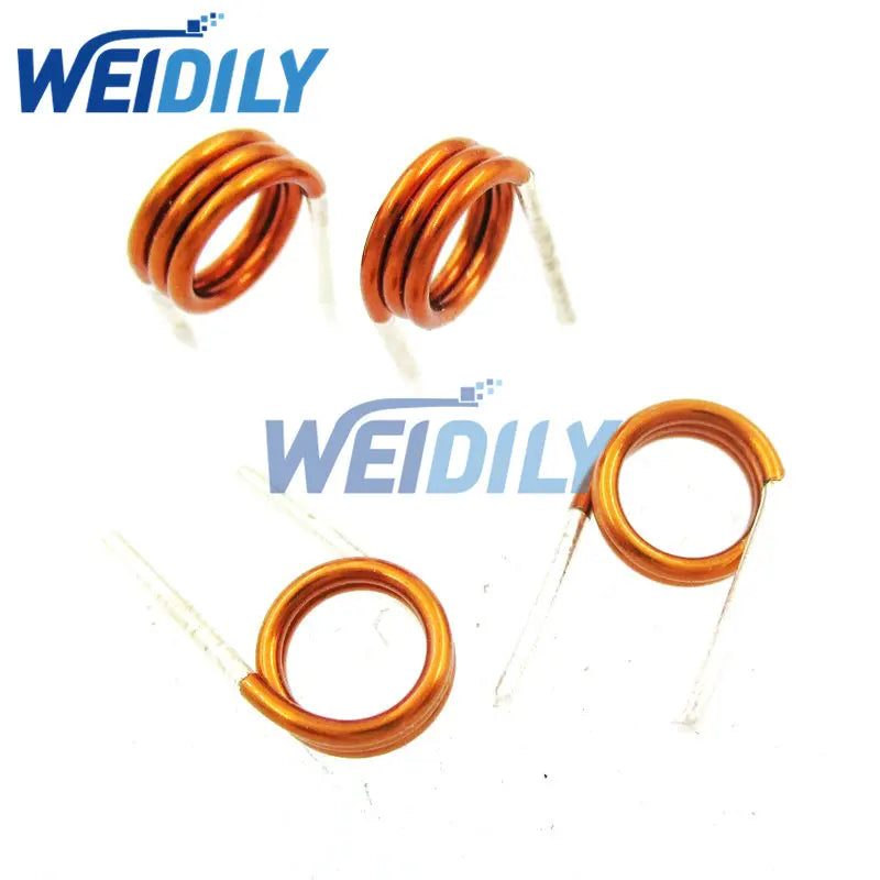 Inductor Bobina Hueca Cobre FM - Varios Vueltas (1.5T a 7.5T) - Lote 50 Piezas