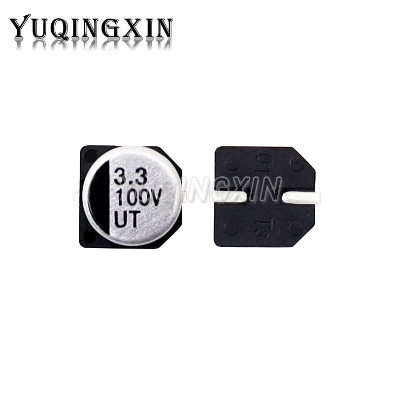 Capacitor Electrolítico Aluminio SMD (1uF-1000uF, 10V-50V) - Pack 10 Unidades (Valores Surtidos)