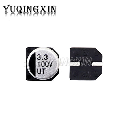 Capacitor Electrolítico Aluminio SMD (1uF-1000uF, 10V-50V) - Pack 10 Unidades (Valores Surtidos)