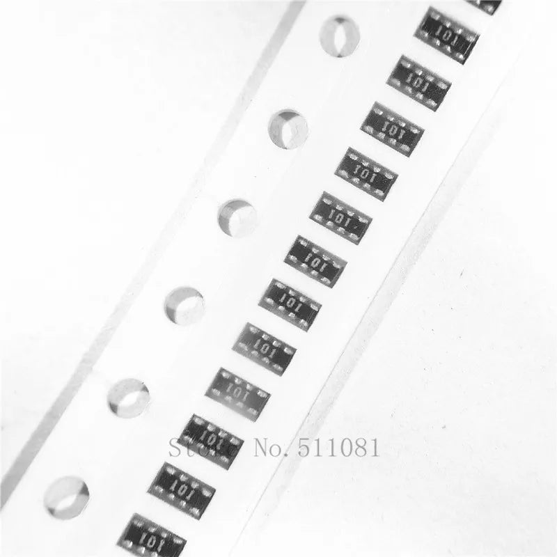 100PCS 0402 8P4R 2*4P 22 ohm 22R 22 R 220 j 5% Network Resistor array 4D02 YC124-JR-0722RL ( 10R 15R 33R 47R 1K 2.2K 4.7K 10K
