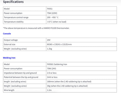 HAKKO FX951 Soldering Station 100% Original  220v Soldering Iron ESD Safe Electronic Welding Lead Free PCB Repair Tool